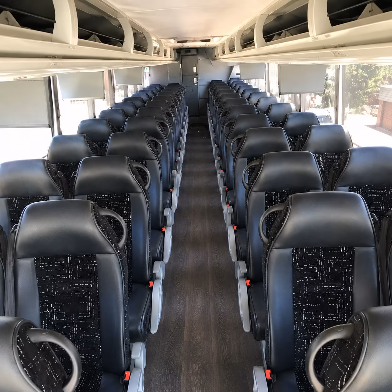 palm bay charter bus rental interior